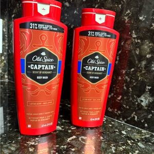 (2)  Old Spice / CAPTAIN Body Wash